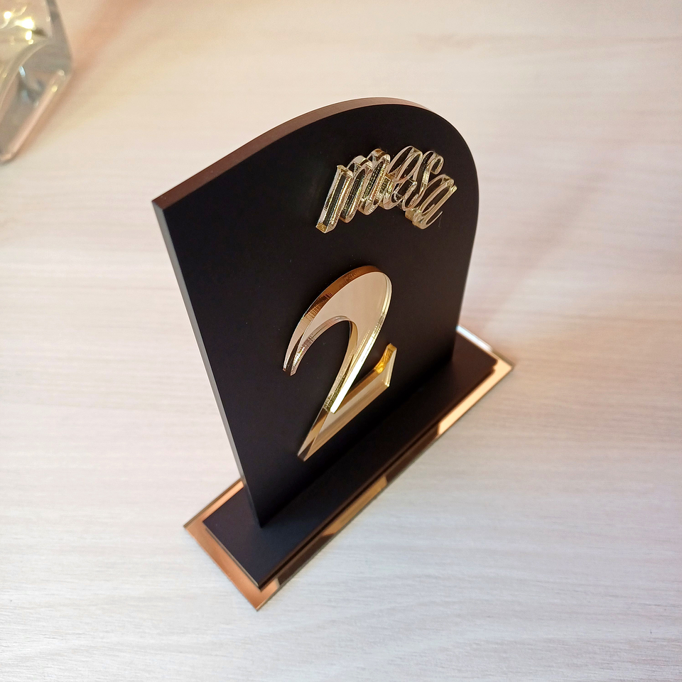 Números de Mesa Black Edition 2
