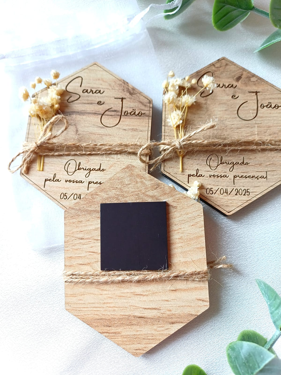 Íman Lembrança com Gypsophila - Lembrança 2