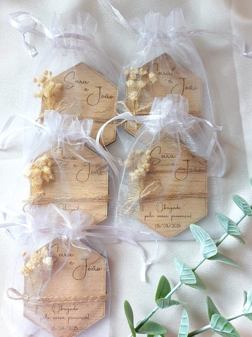 Íman Lembrança com Gypsophila - Lembrança 4