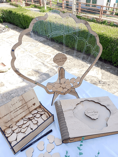 Quadro Assinaturas + Livro Honra "Concha"