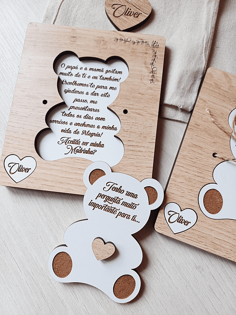 Convite Padrinhos (Ursinho)