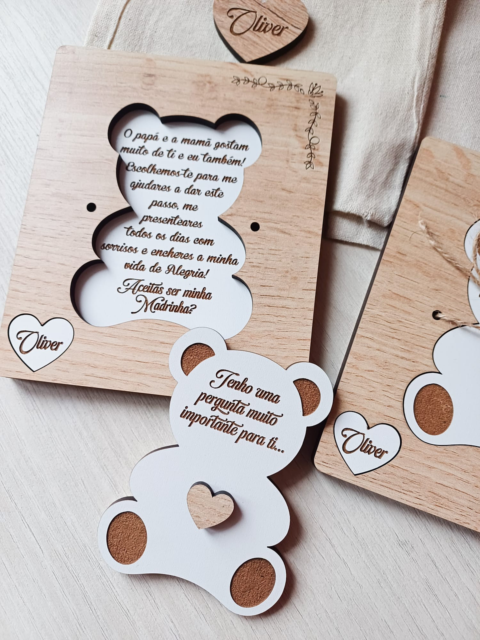 Convite Padrinhos (Ursinho) 1