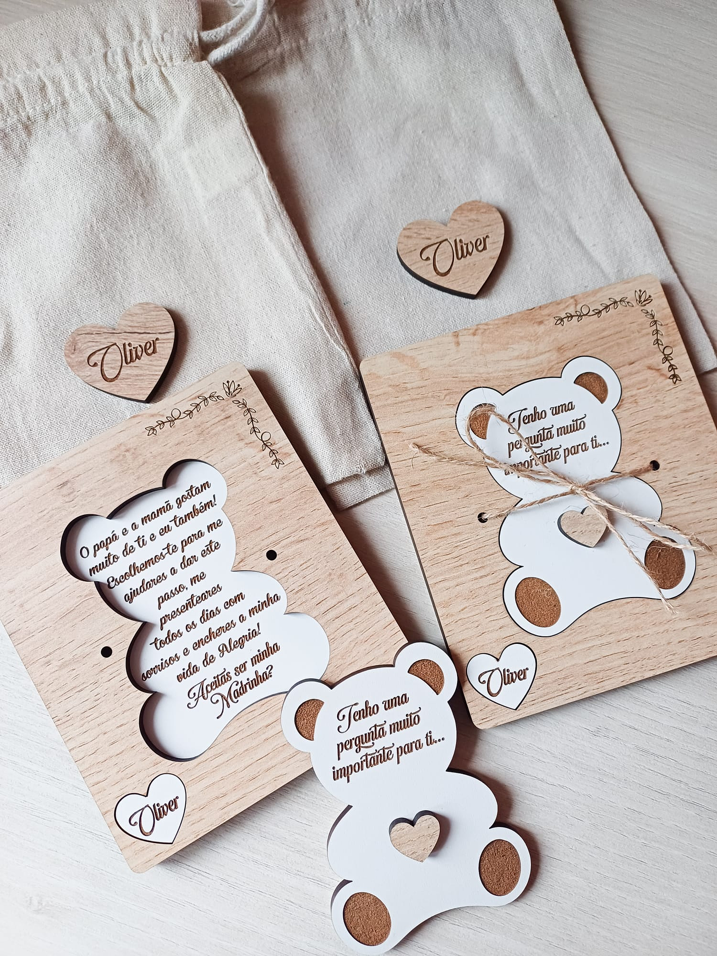 Convite Padrinhos (Ursinho) 2