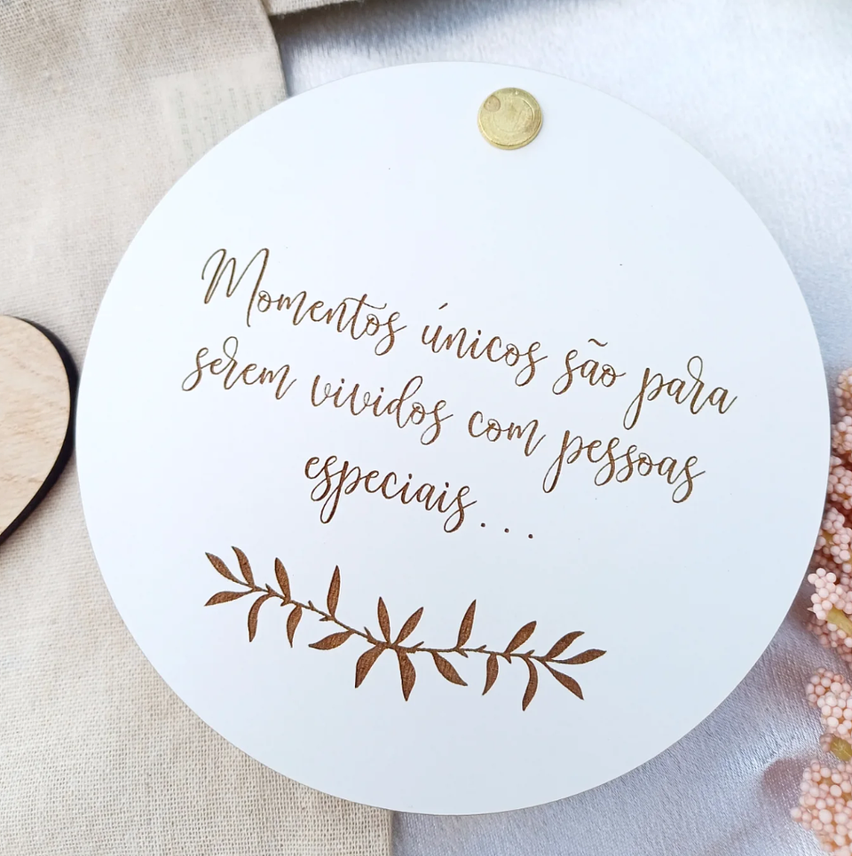 Convite Casamento 3D Madeira 3