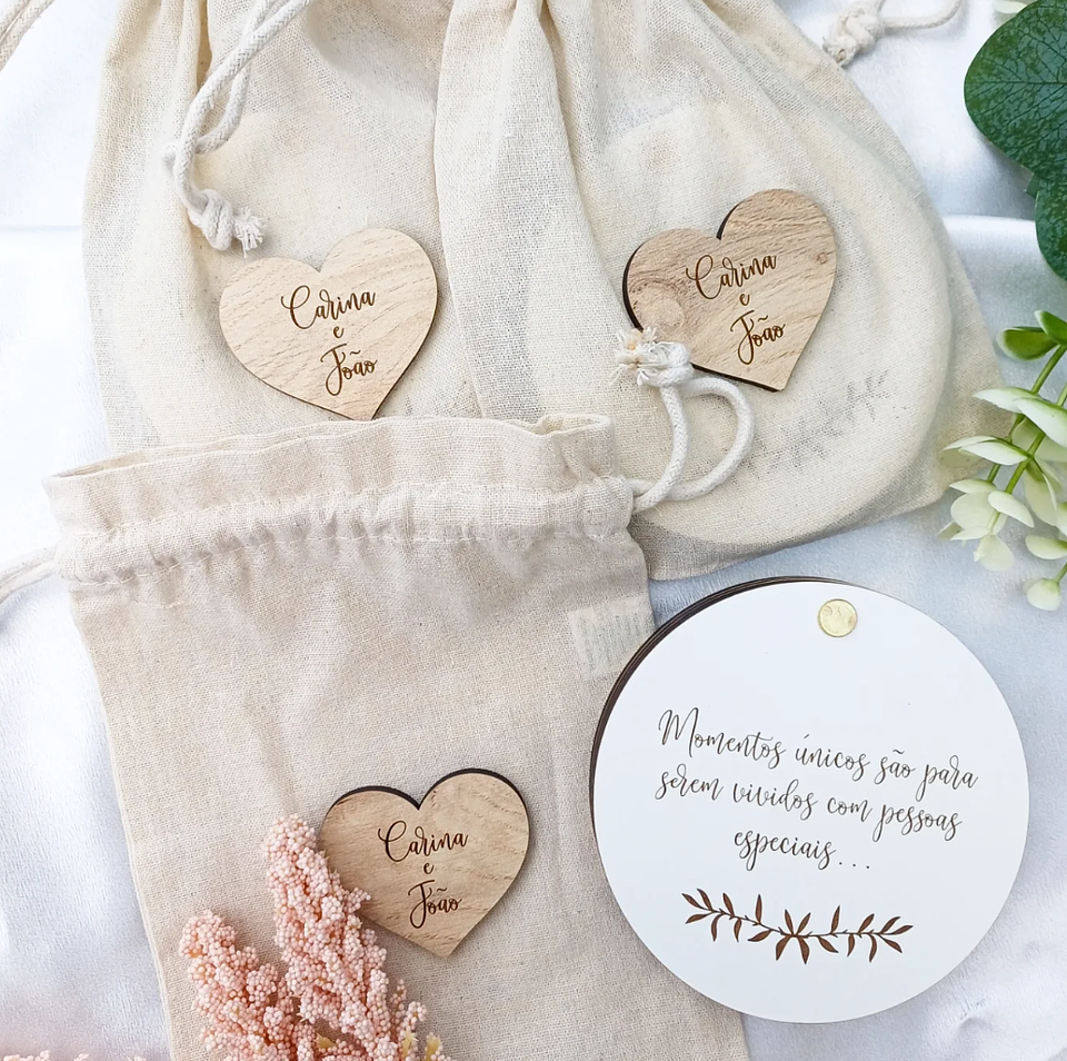 Convite Casamento 3D Madeira 4