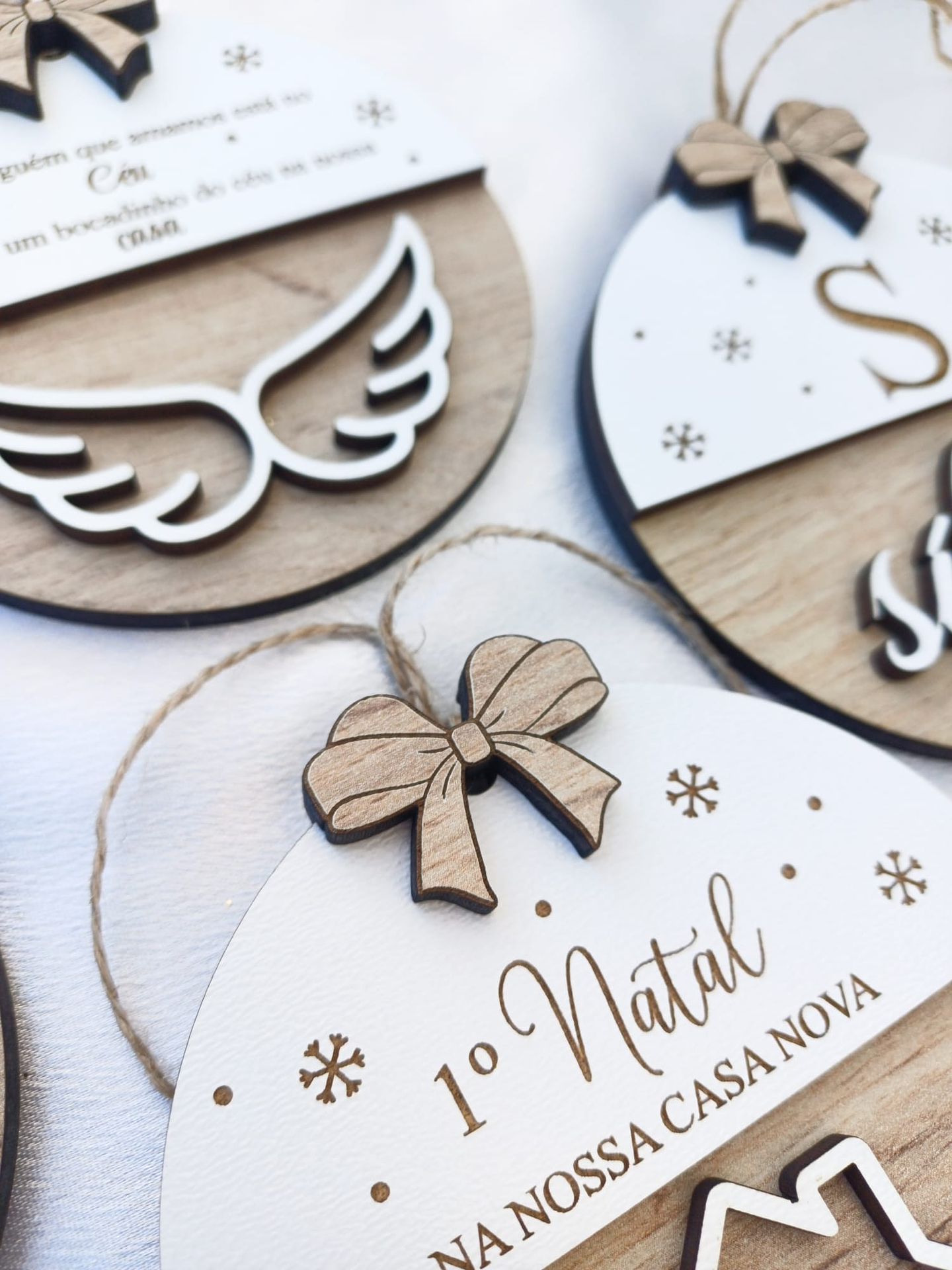 Bola de Natal Madeira Gravidez 3