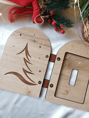 Moldura Livro em Madeira e Acrílico