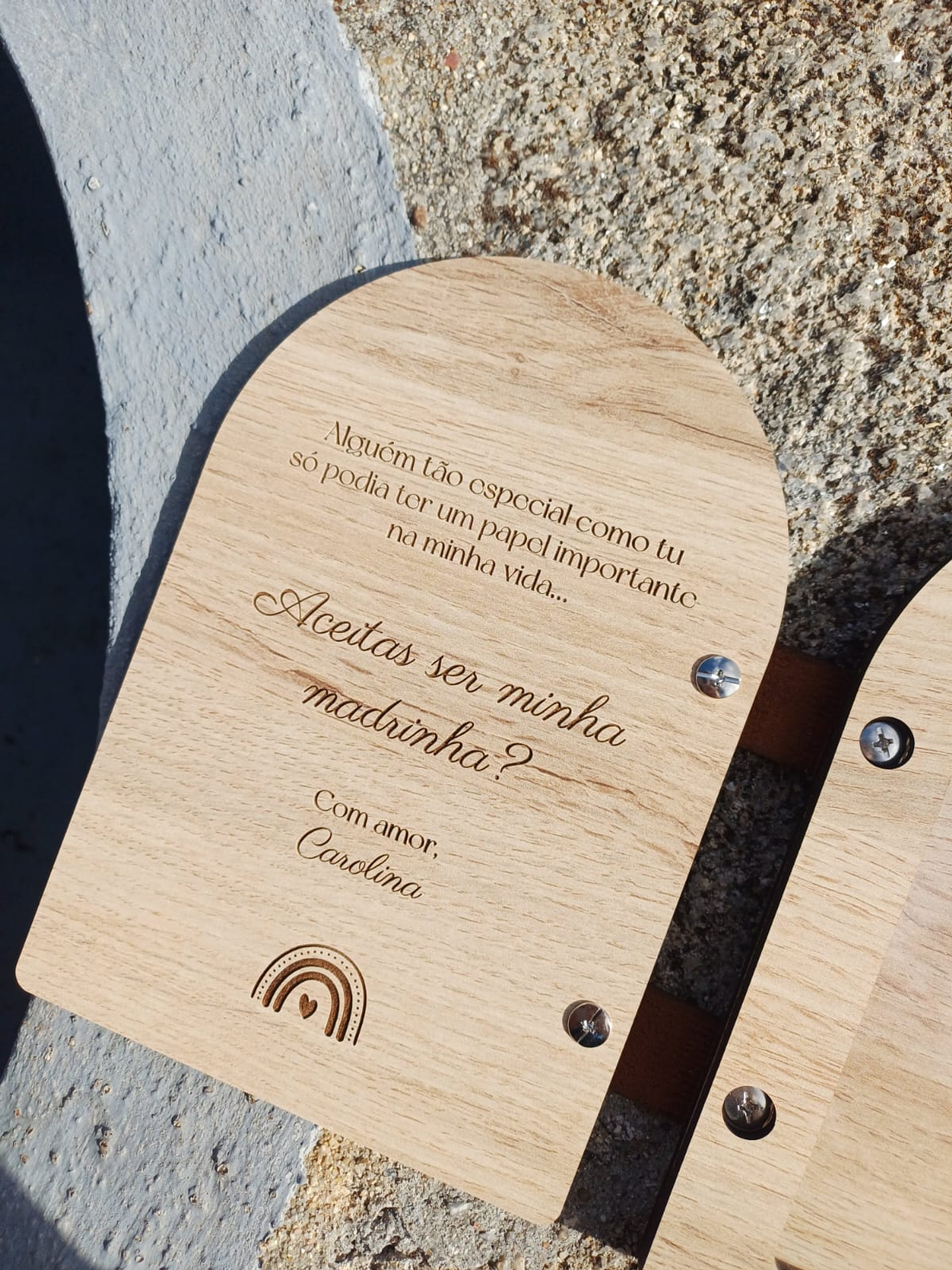 Convite Madrinha/Padrinho - Moldura 4