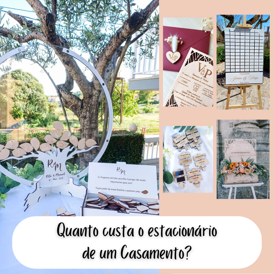 💍 Quanto custa o estacionário de casamento? Preços, packs e o que incluir
