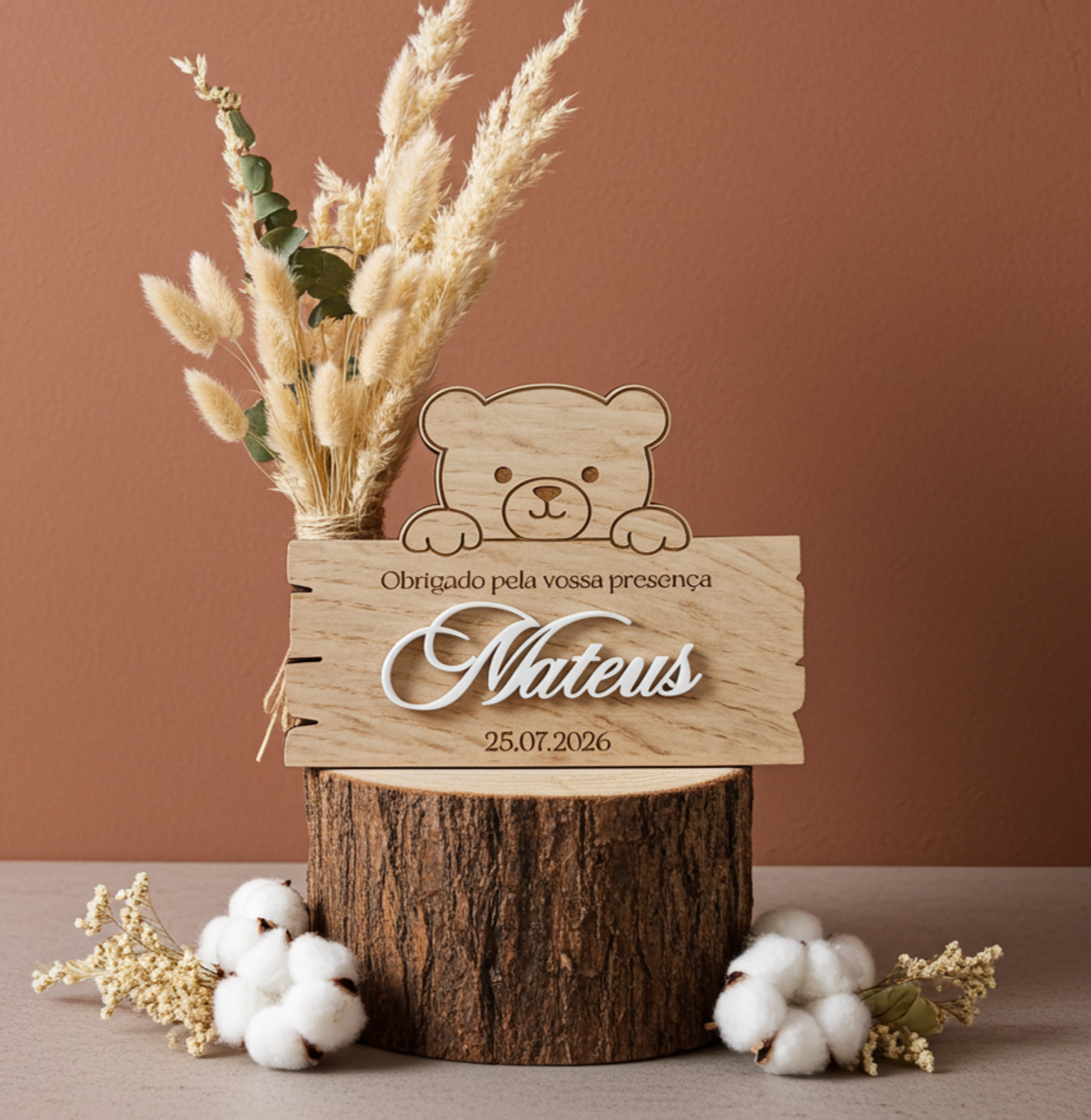 Íman Madeira Ursinho - Lembrança 1