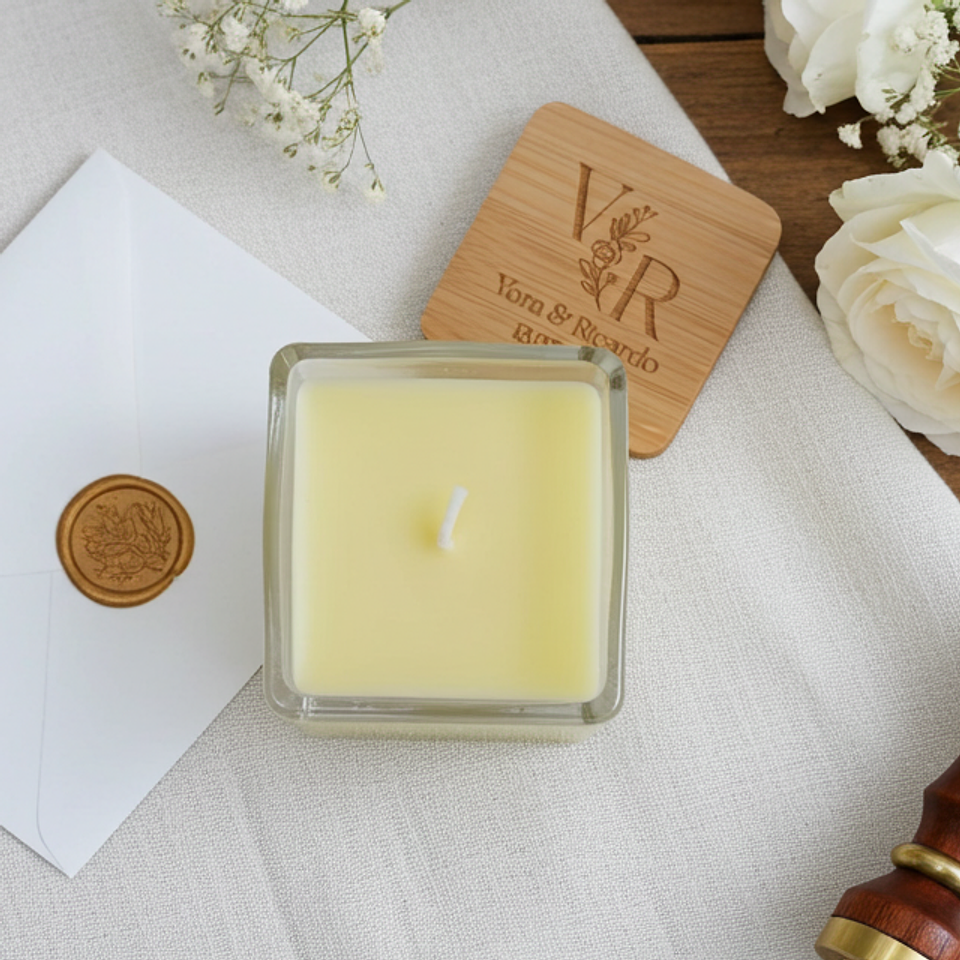 Vela Perfumada Tampa Bambú - Lembrança 2