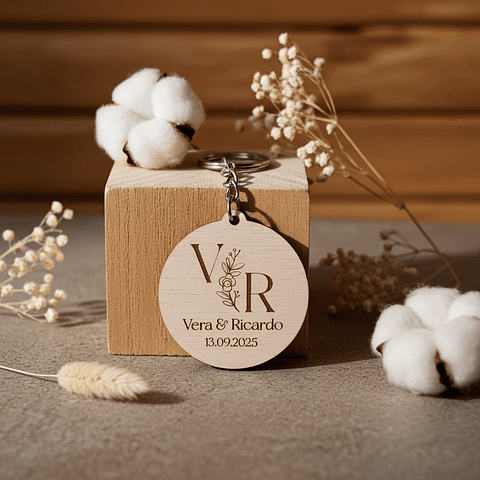 Porta-chaves em madeira - Lembrança