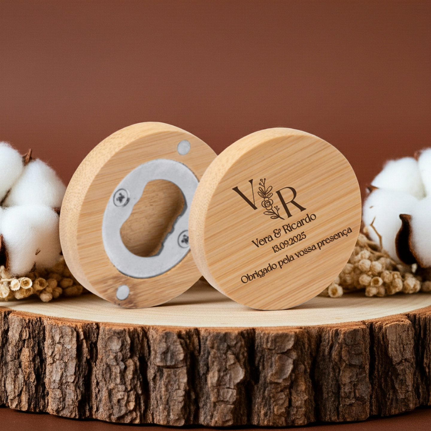Íman Abre-cápsulas em Bambú - Lembrança 1