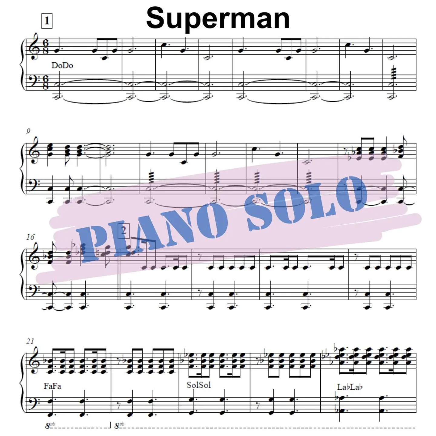 PS 0021 -Superman Main Theme - John Williams - Piano solo 1