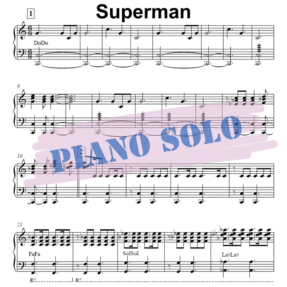 PS 0021 -Superman Main Theme - John Williams - Piano solo 1