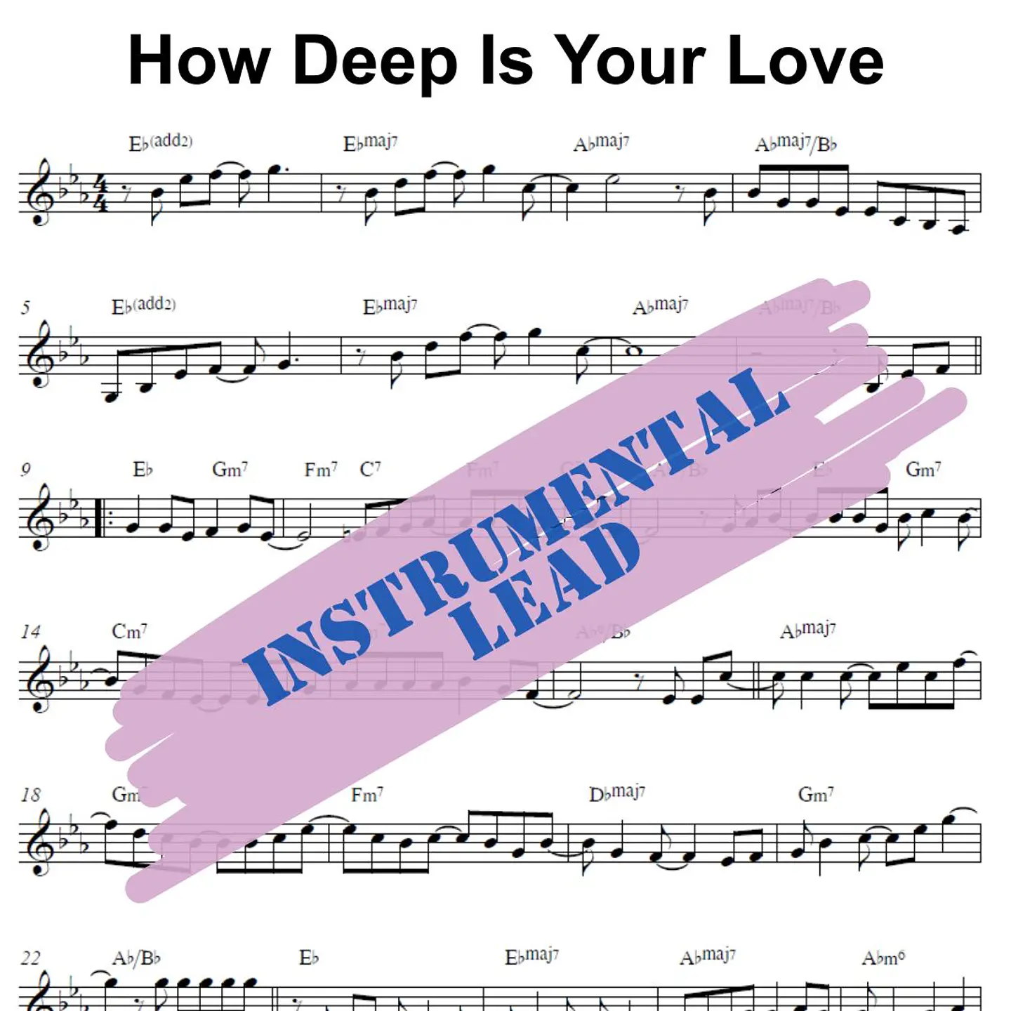 IL 0005 - How Deep Is Your Love - Bee Gees - Instrumental Lead 1