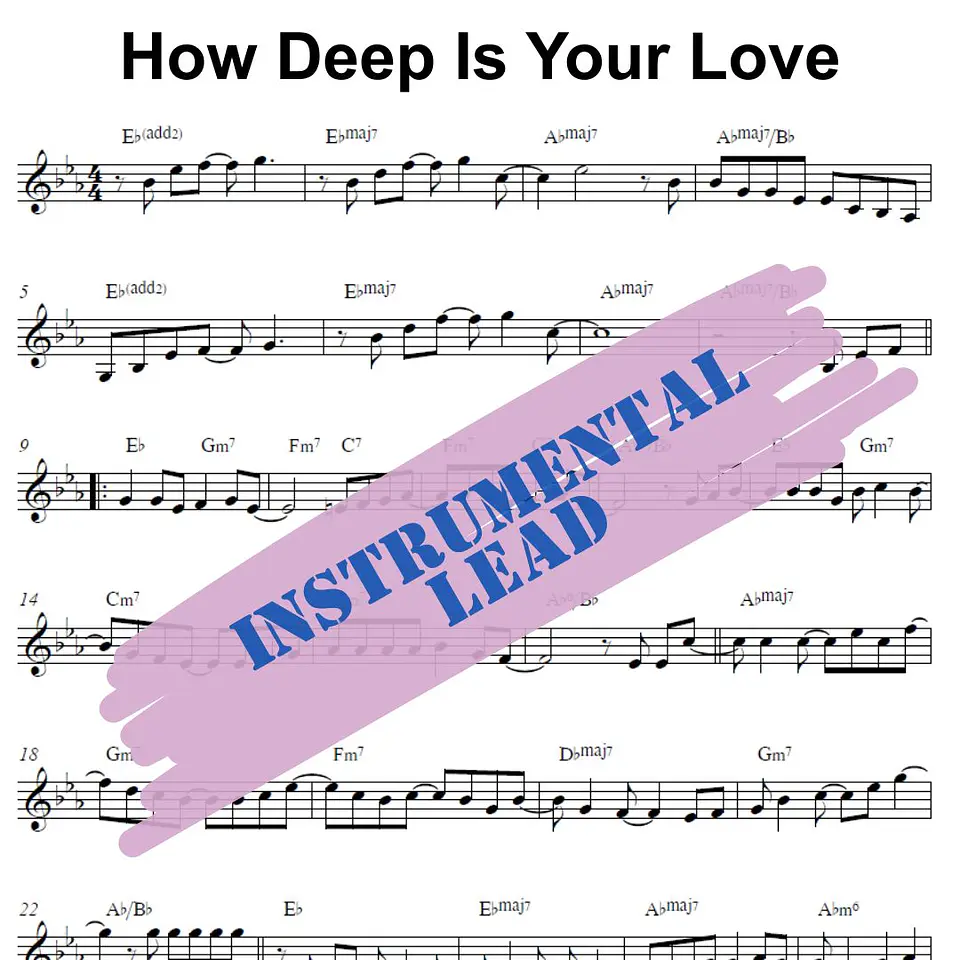 IL 0005 - How Deep Is Your Love - Bee Gees - Instrumental Lead 1