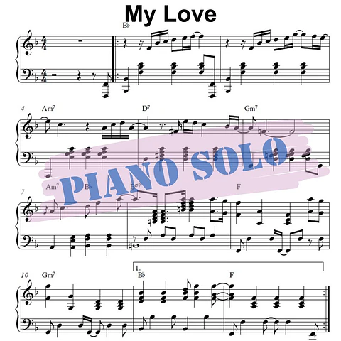 PS 0022 - My Love - Paul McCartney - Piano solo