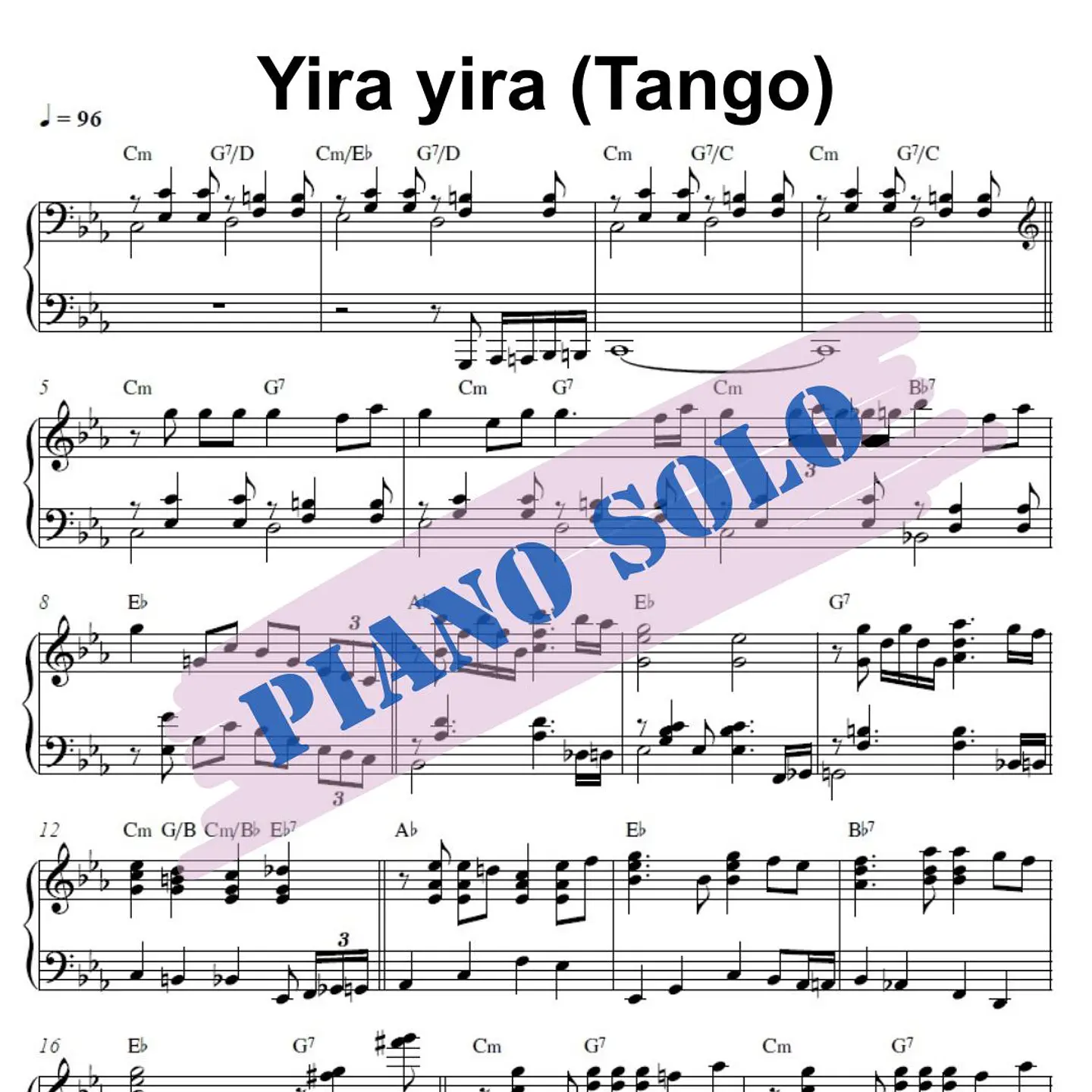 PS 0012 - Yira yira - Tango - Piano solo 1