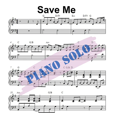 PS 0017 - Save Me - Queen - Piano solo