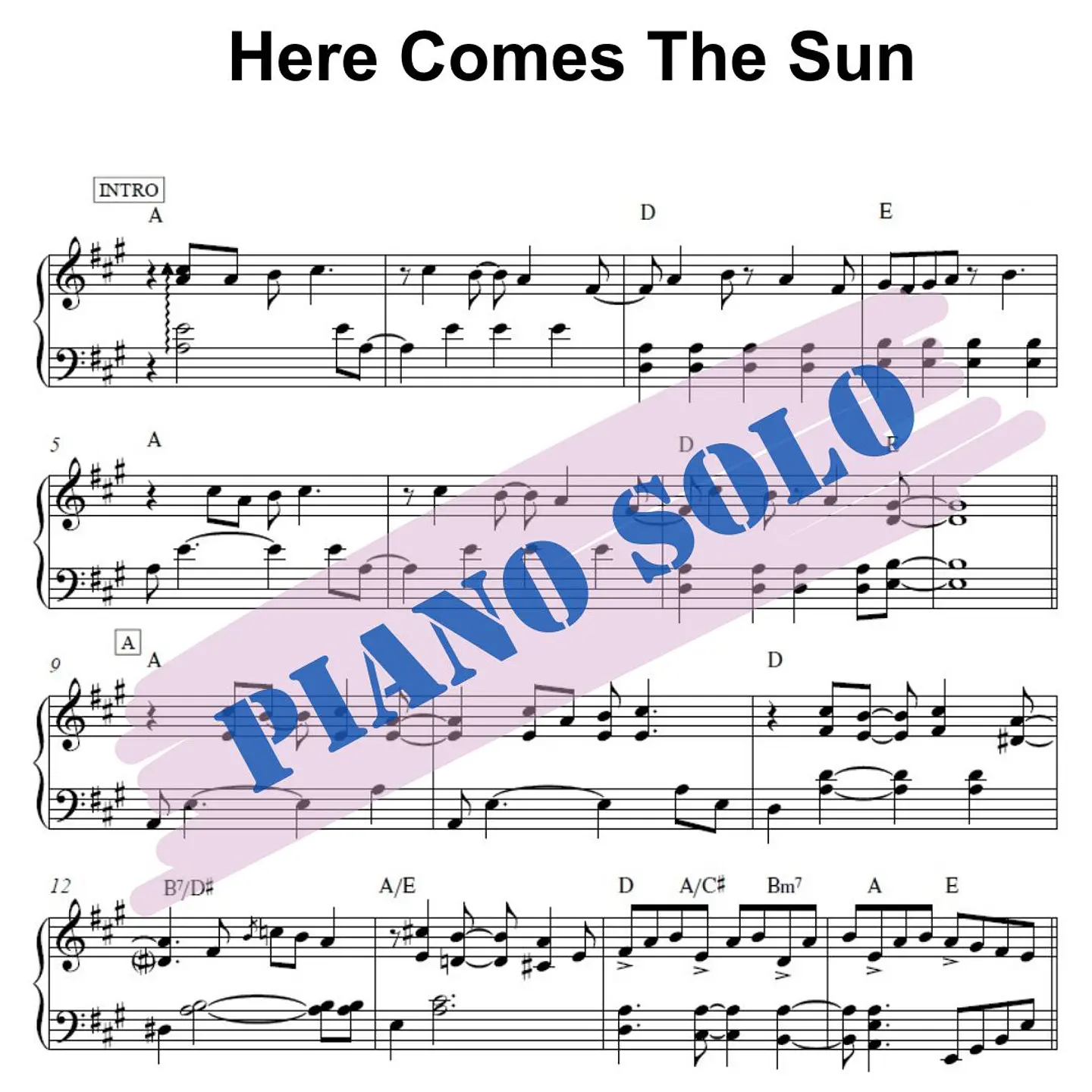 PS 0028 - Here Comes The Sun - Beatles - Piano solo 1