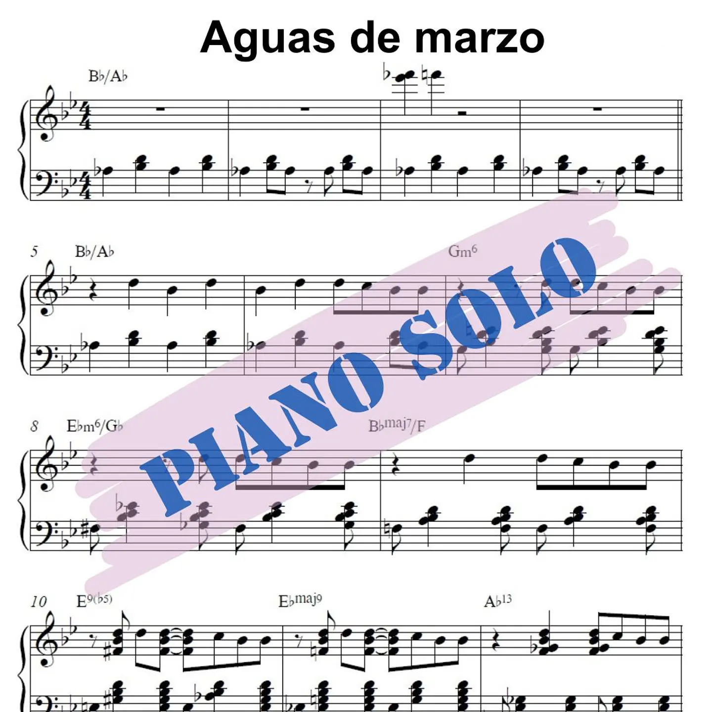 PS 0030 - Aguas de marzo - Tom Jobim - Piano solo 1