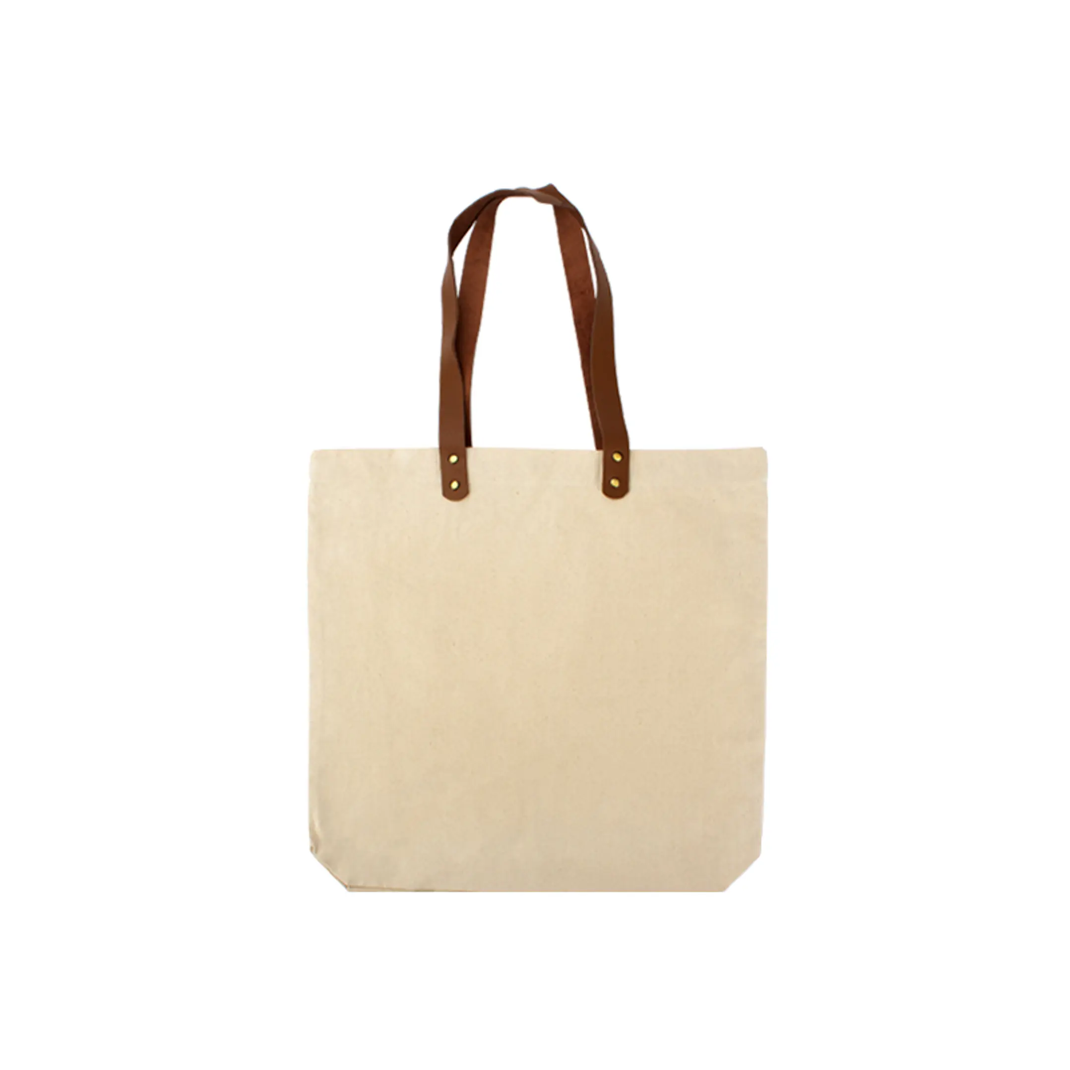 Bolsa de Compras Canvas asas Cuero (12 Unidades). 2