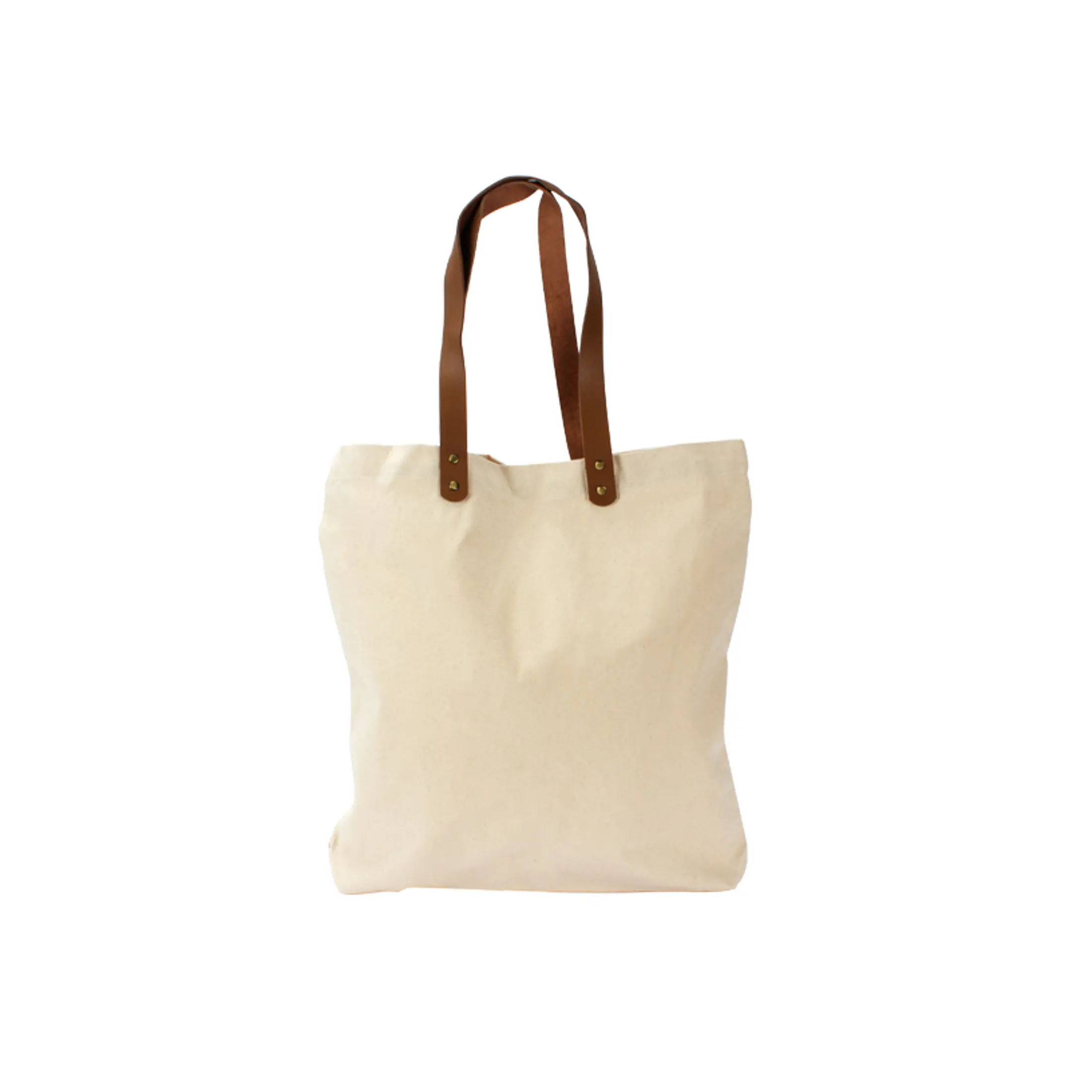Bolsa de Compras Canvas asas Cuero (12 Unidades). 6
