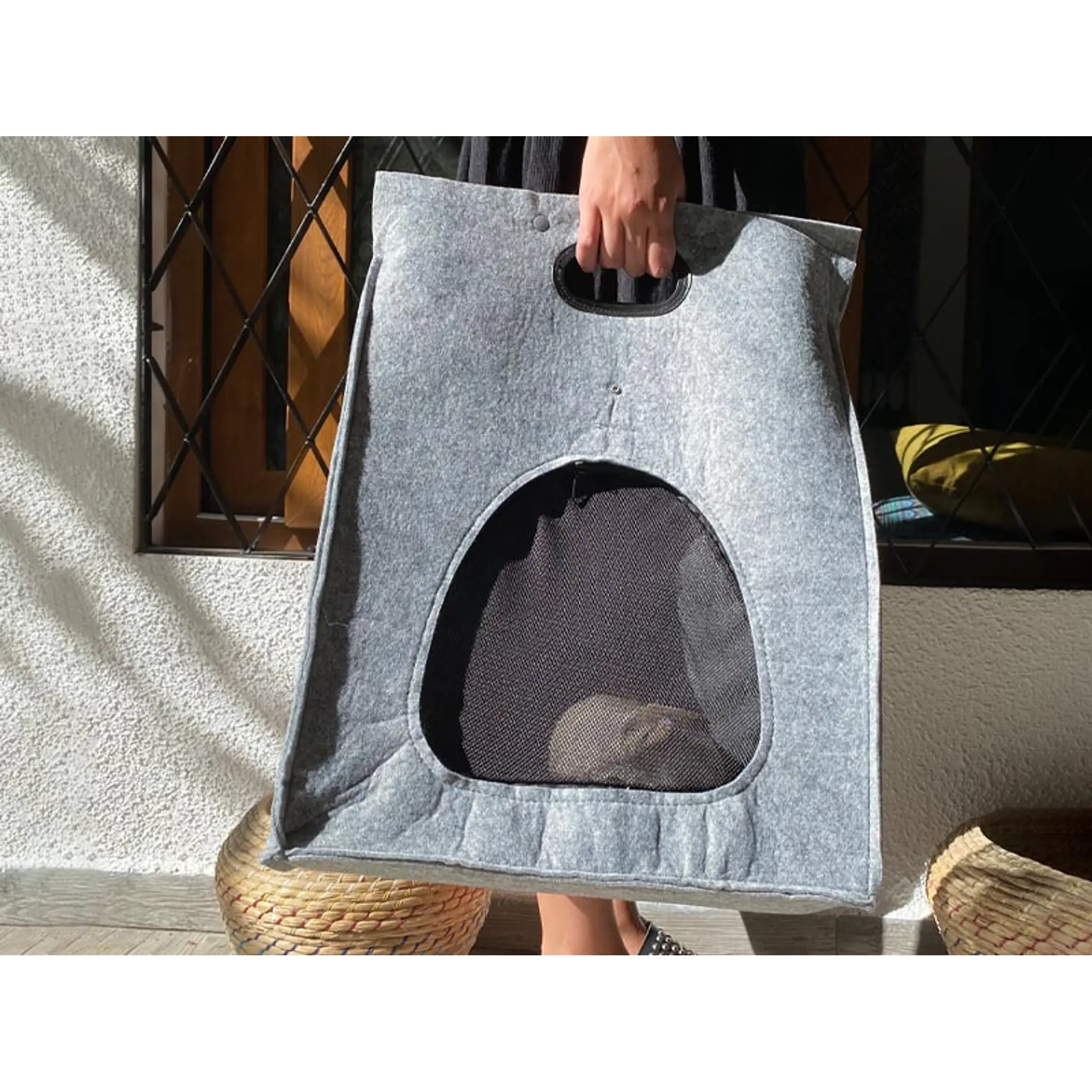 Bolso de Fieltro Porta-Mascota 5