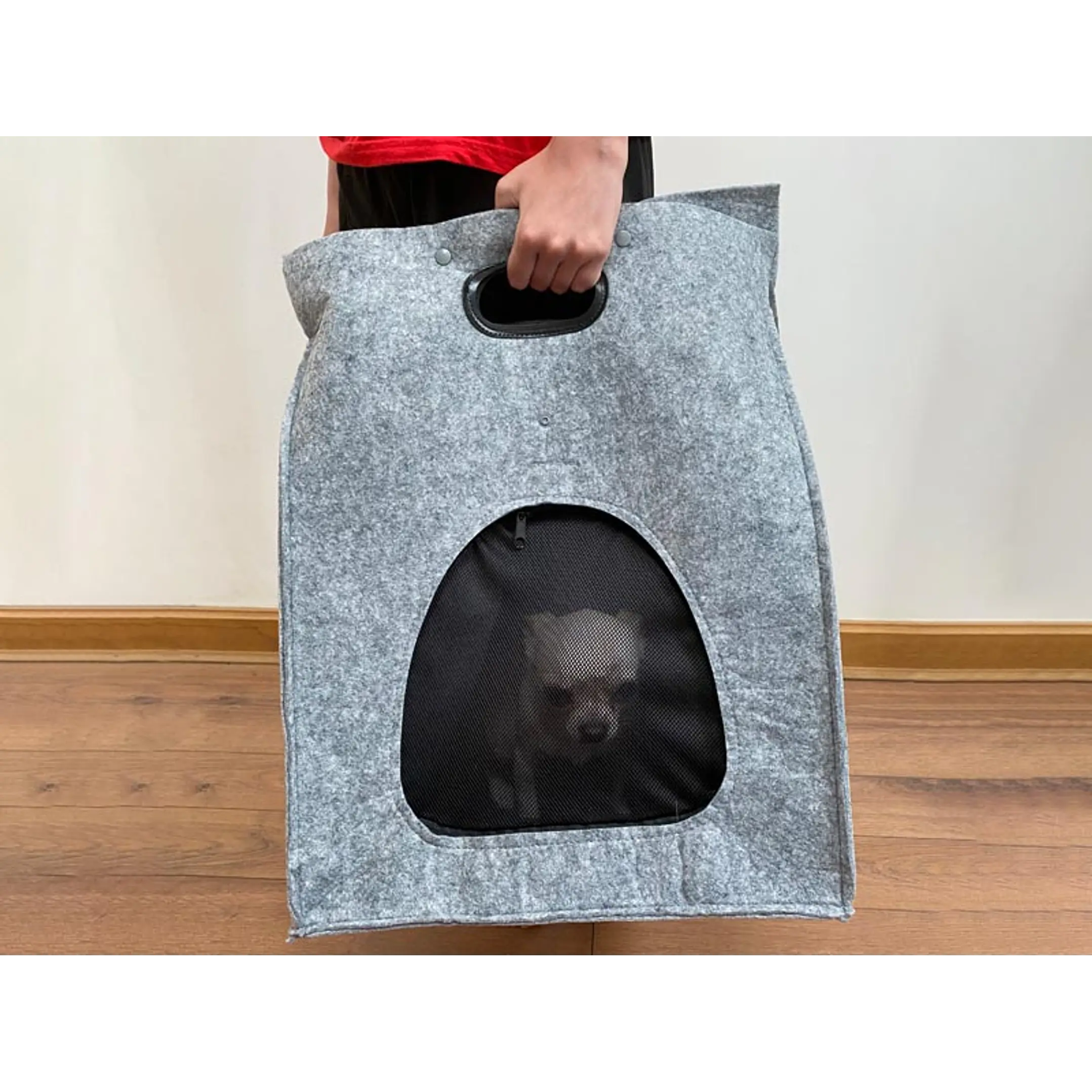 Bolso de Fieltro Porta-Mascota 6
