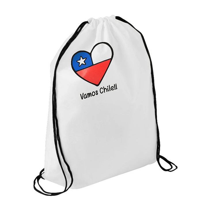 Mochila tipo Morral Vamos Chile!! (Pack 100 Unidades). 1