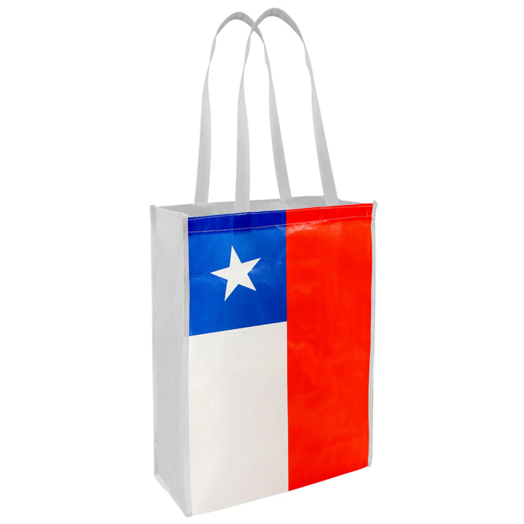 Bolsa TNT Bandera Chilena (Pack 100 Unidades). 1