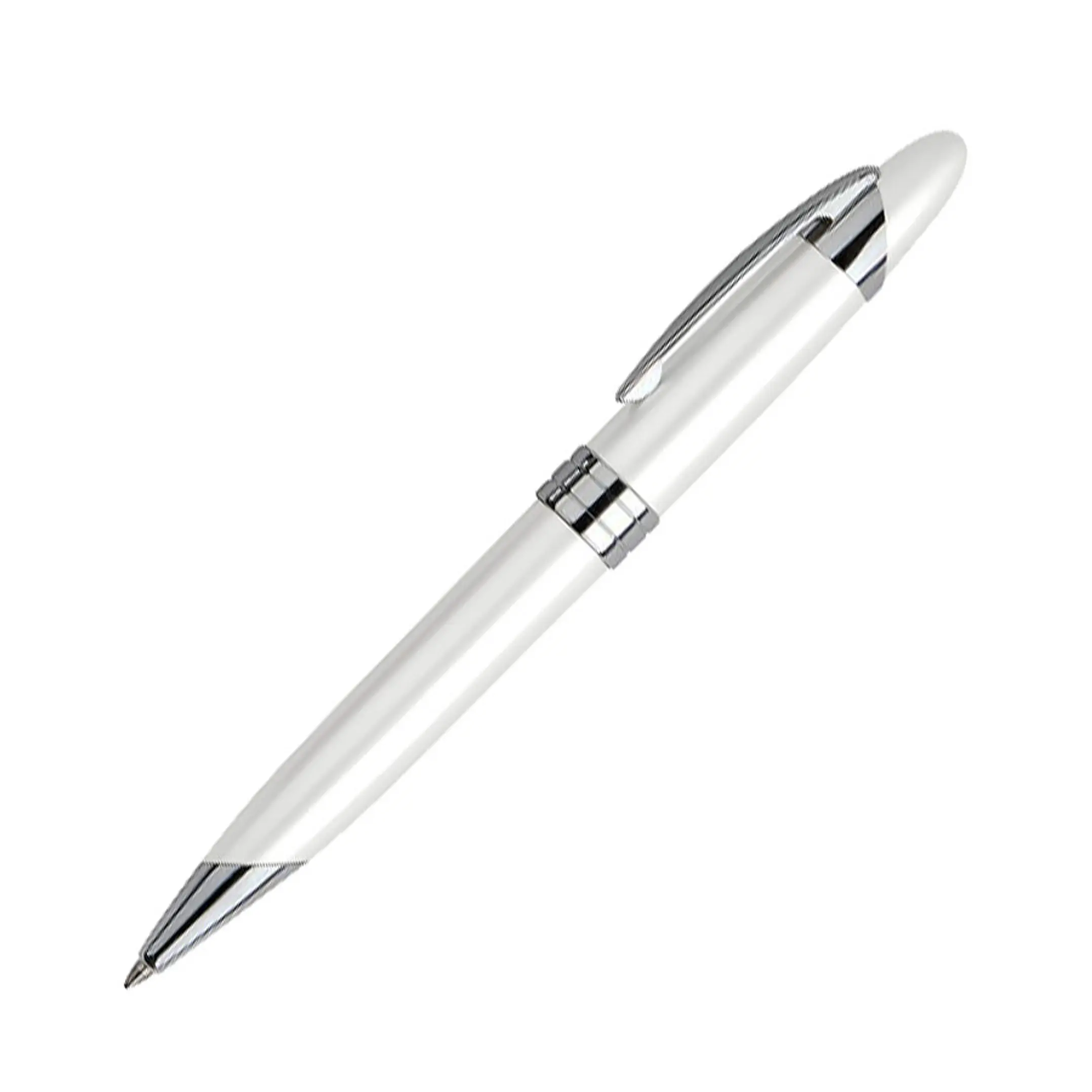 Bolígrafo Metálico White Pearl (Pack de 10 Lápices). 1