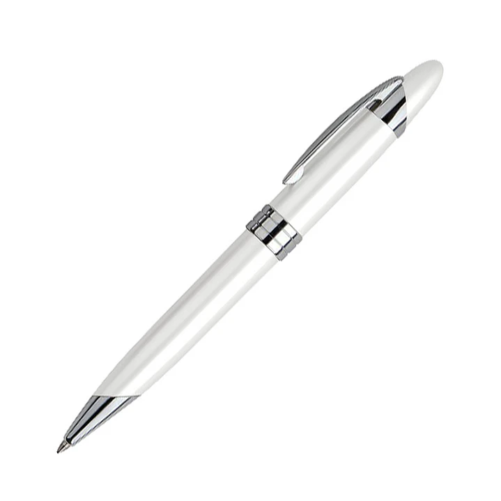 Bolígrafo Metálico White Pearl (Pack de 10 Lápices). 1