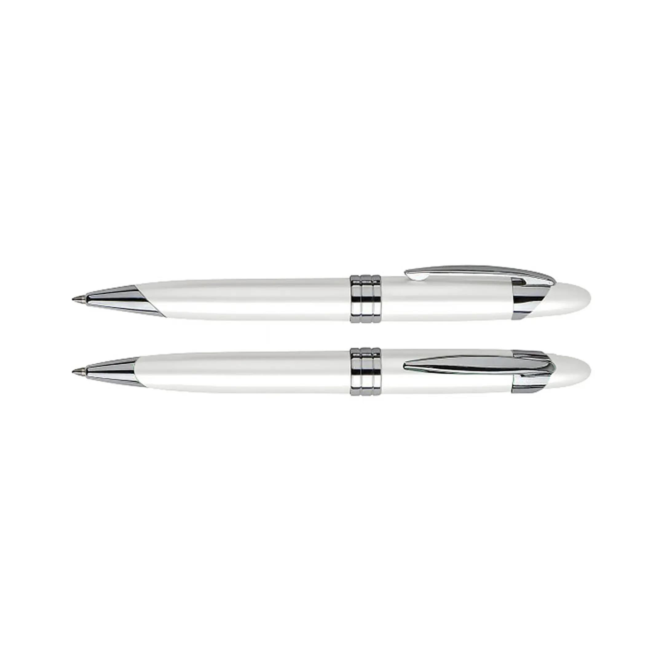 Bolígrafo Metálico White Pearl (Pack de 10 Lápices). 3