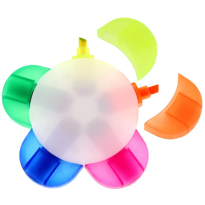 Multi Destacador 5 colores (Pack de 50 Lápices). 2