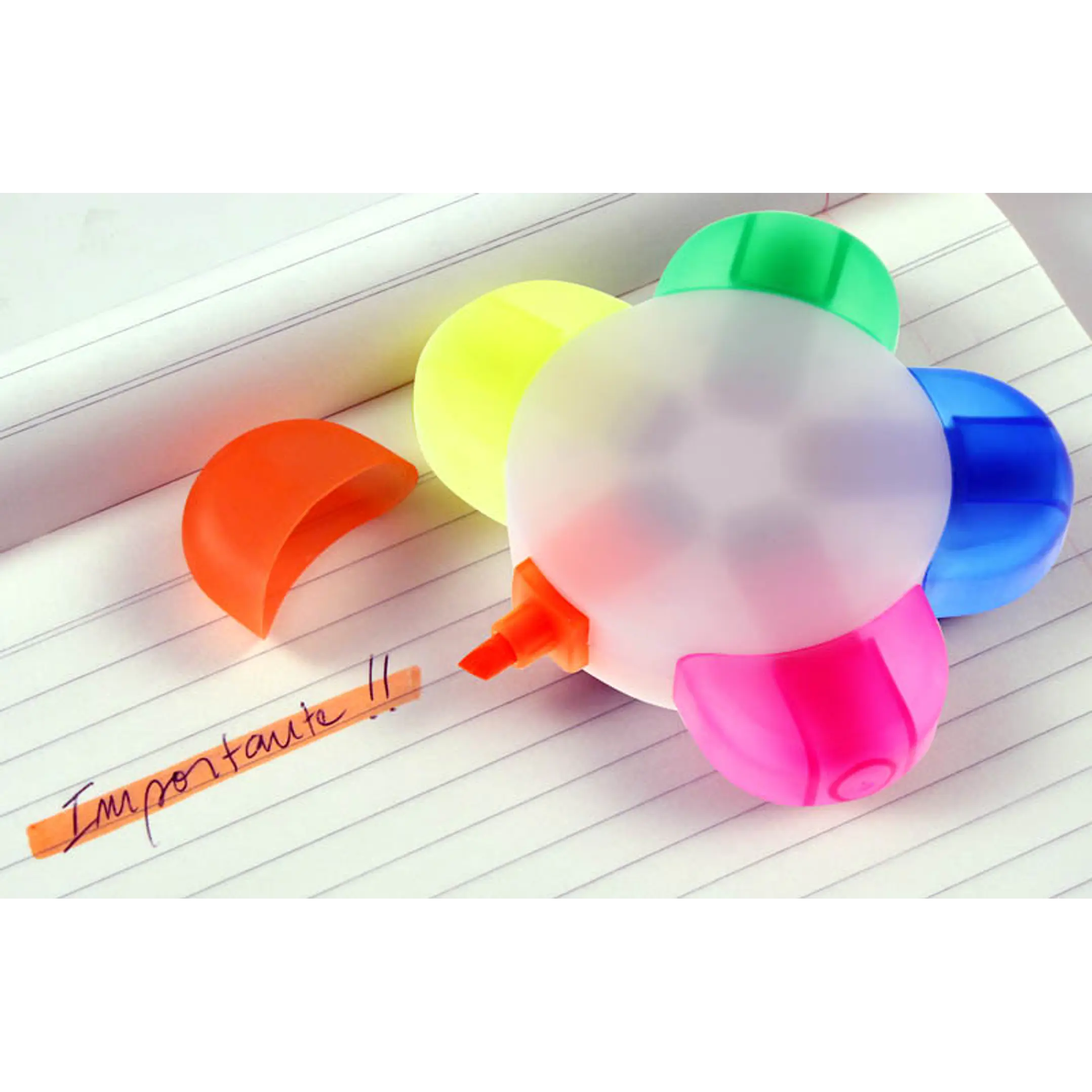Multi Destacador 5 colores (Pack de 50 Lápices). 3