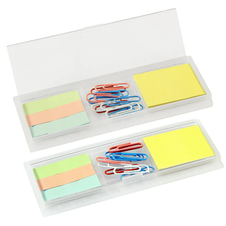 Porta Notas Adhesivas con Clips (Pack 50 Set). 1