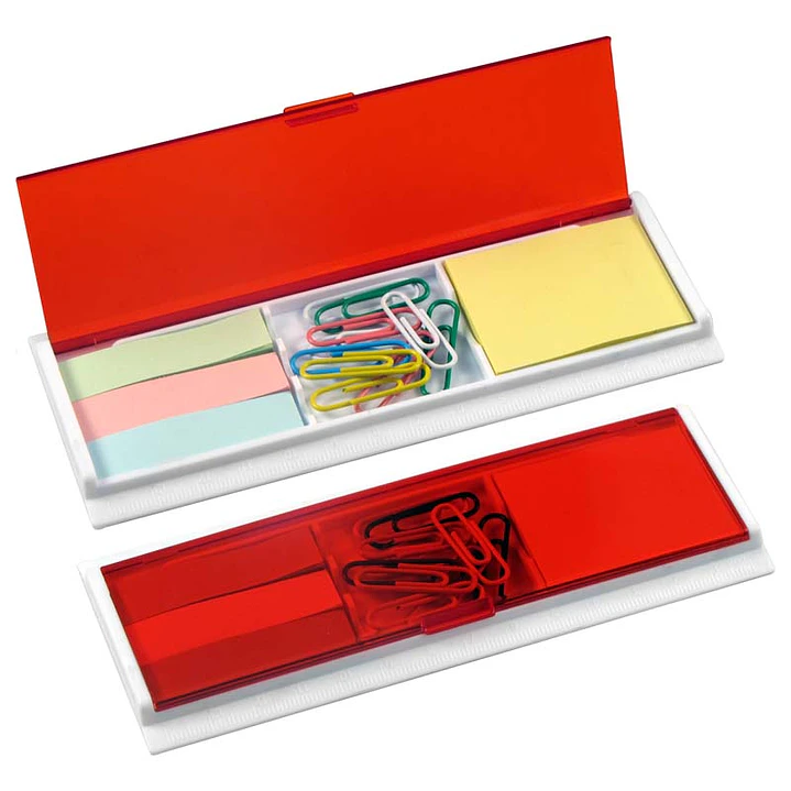 Porta Notas Adhesivas con Clips (Pack 50 Set). 3