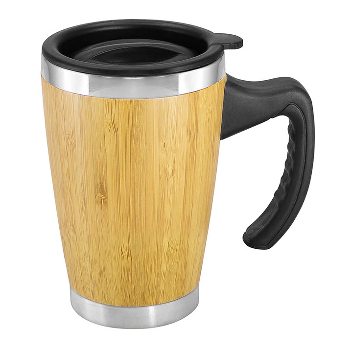 Mug de Bamboo con Asa Plástica 1
