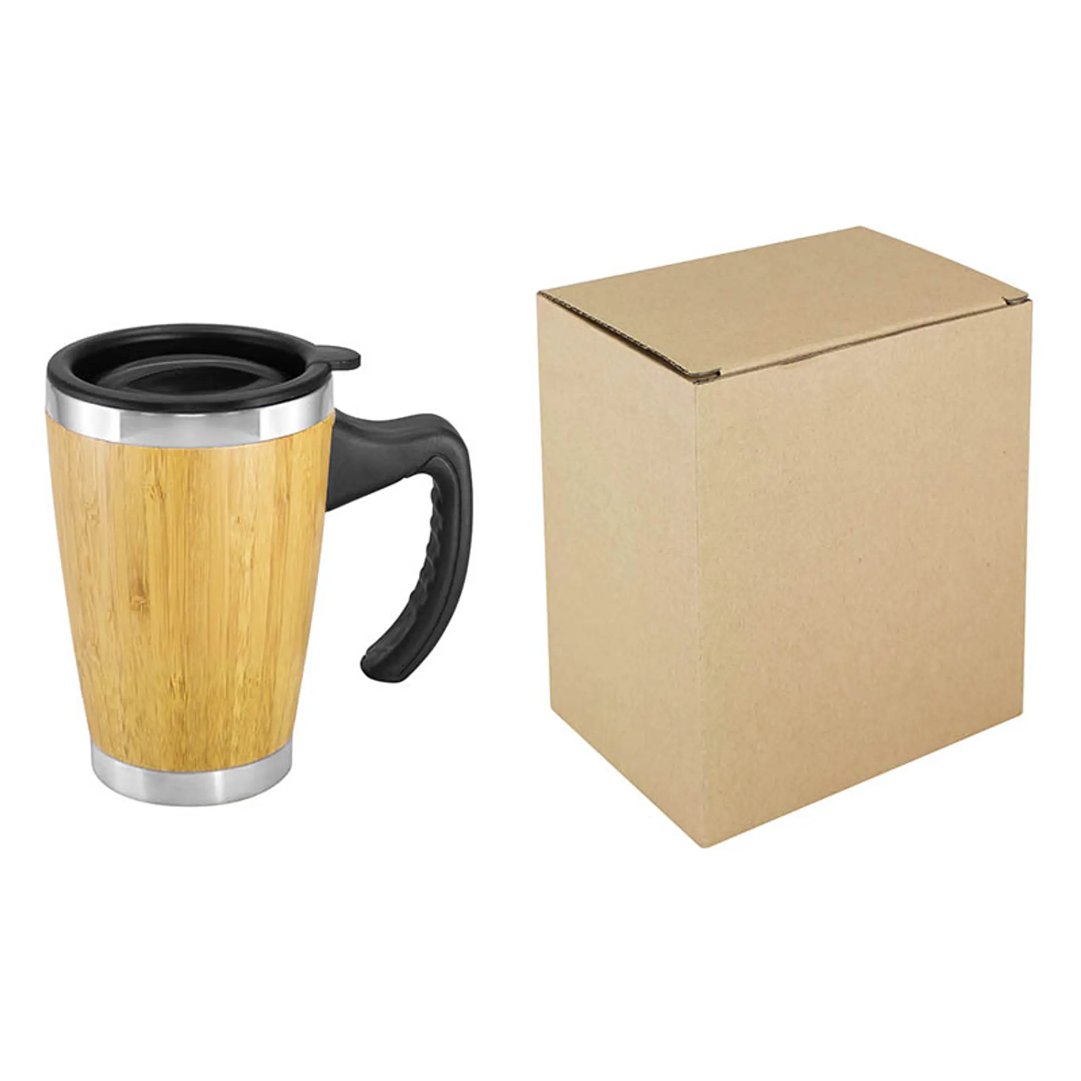 Mug de Bamboo con Asa Plástica 3