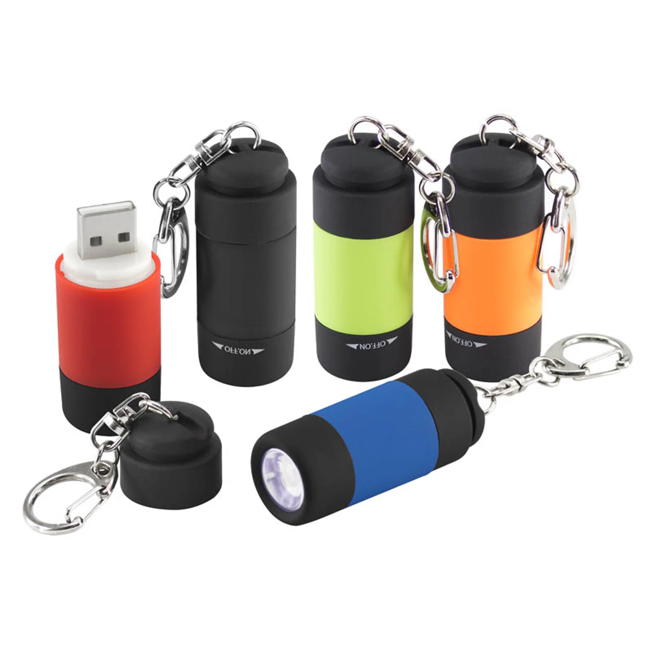 Llavero-Linterna LED Cargador USB (Pack 10 Llaveros). 1