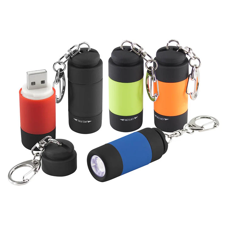 Llavero-Linterna LED Cargador USB (Pack 10 Llaveros). 1