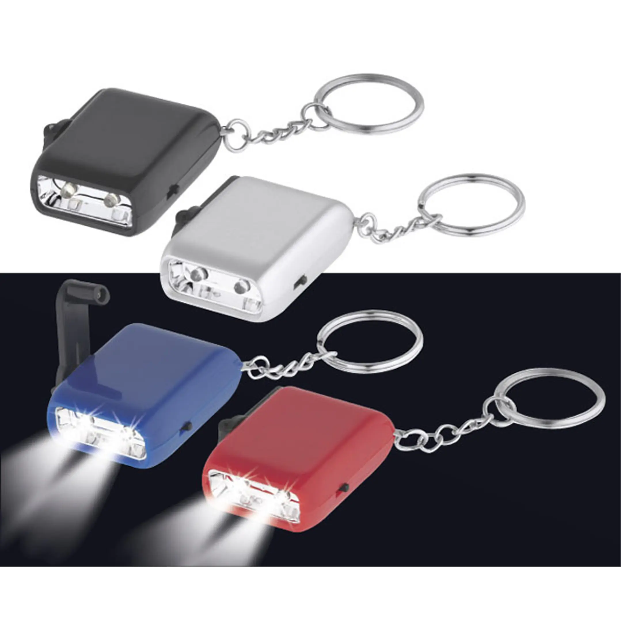 Llavero-Linterna LED Dínamo (Pack 15 Llaveros). 1