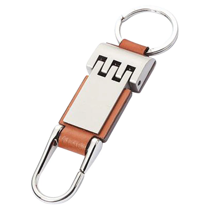 Llavero de Metal-Cuero Premium (Pack 25 Llaveros). 1