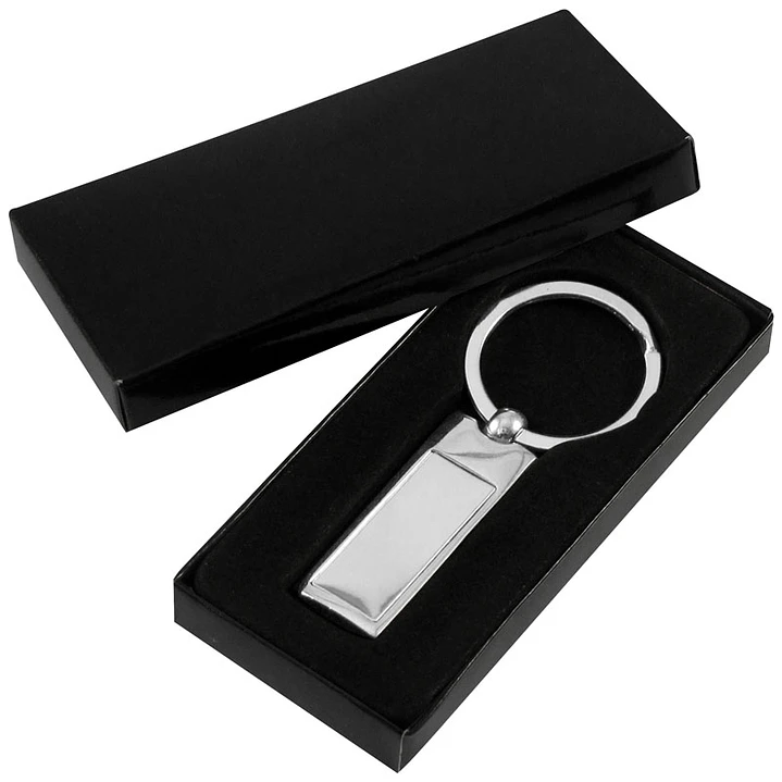 Llavero Metálico Rectangular (Pack 25 Llaveros). 2