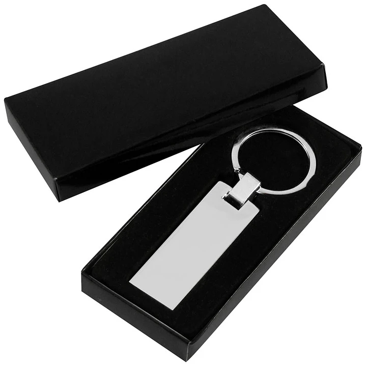 Llavero Rectangular Plano (Pack 25 Llaveros). 2