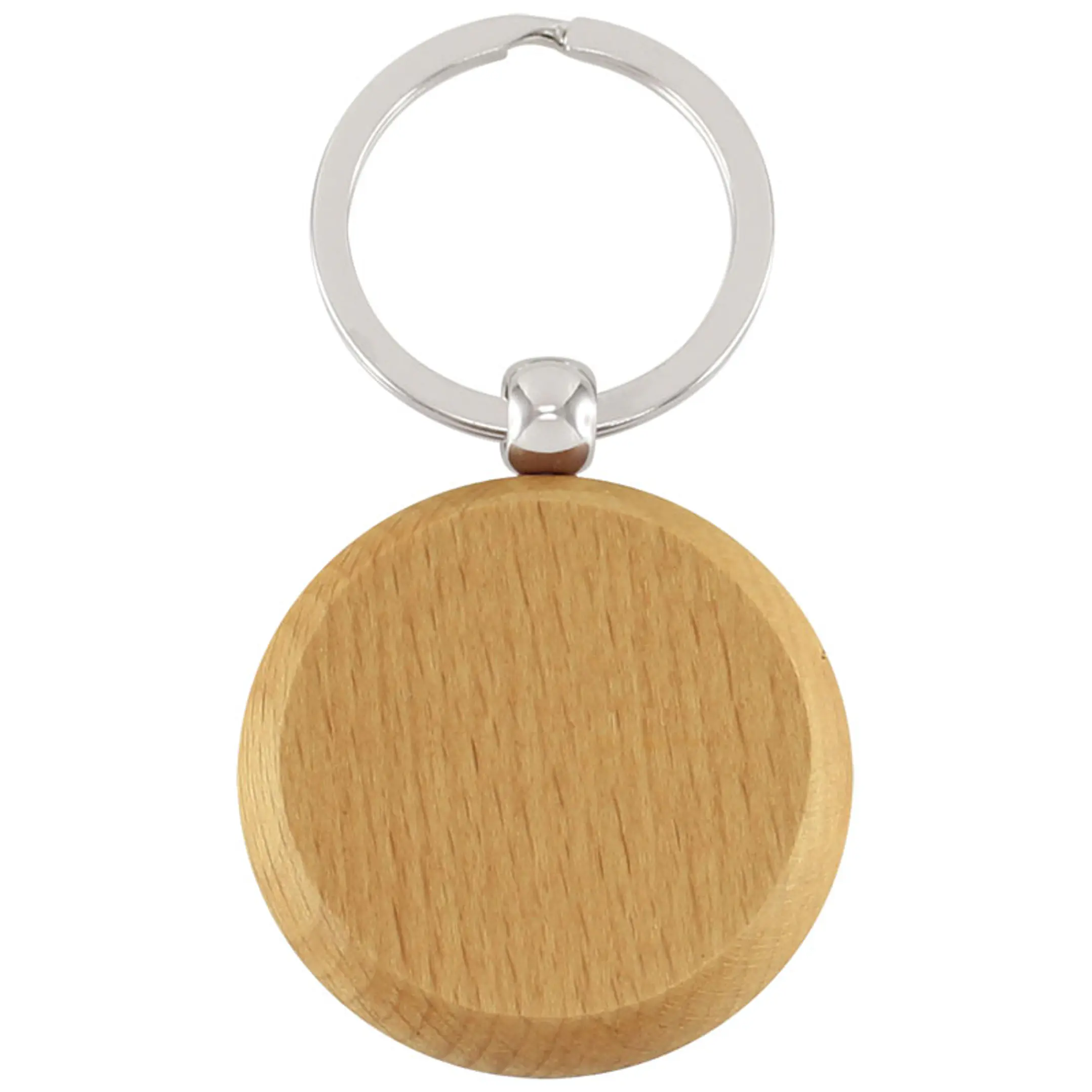 Llavero Redondo de Madera (Pack 50 Llaveros). 1