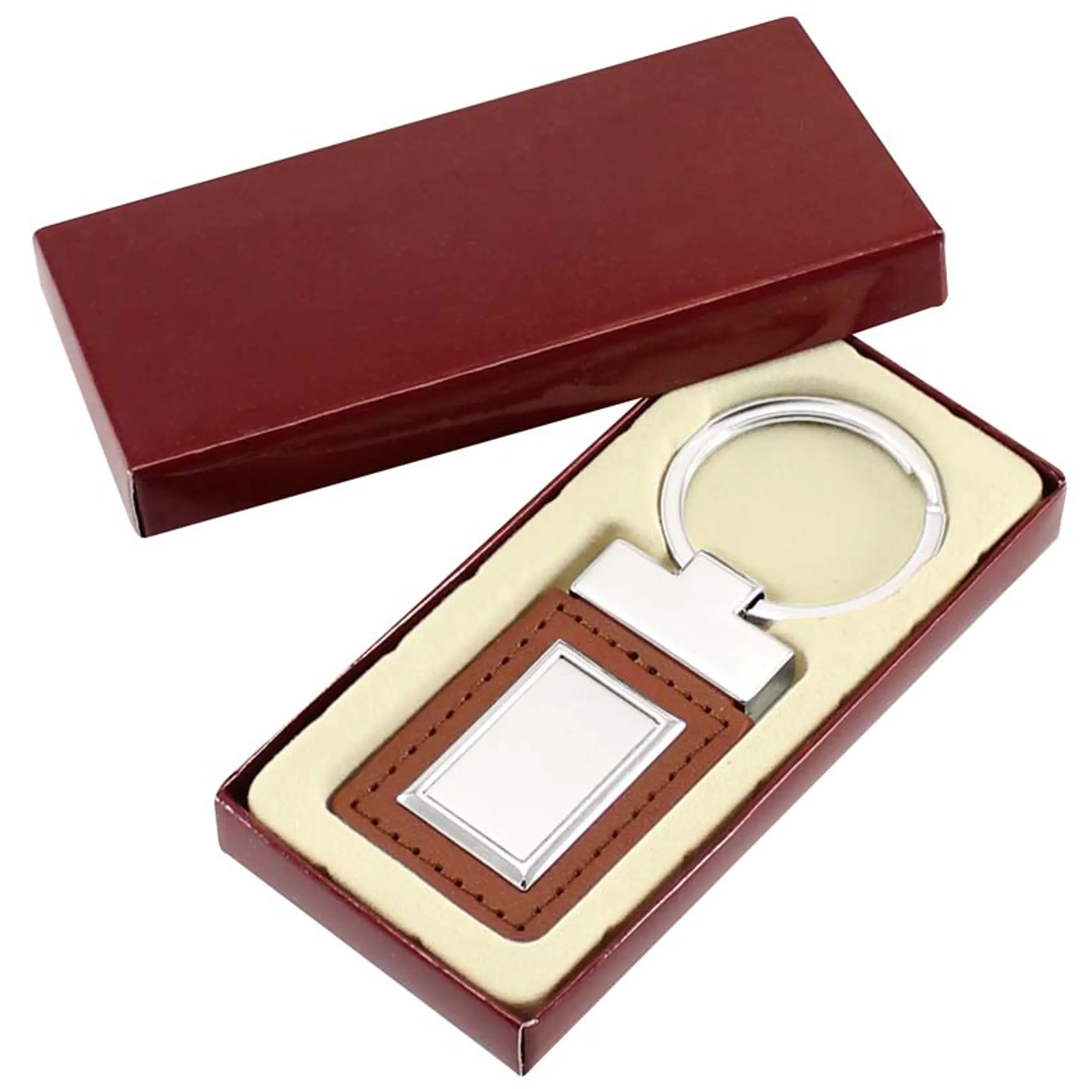 Llavero Cuero-Metal Excelsior (Pack 25 Llaveros). 2