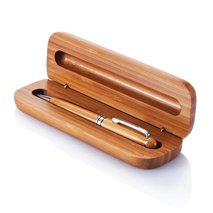 Set Bolígrafo Estuche de Bambú 1